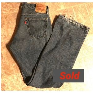 Men’s 527 boot cut Levi’s jeans 34x34